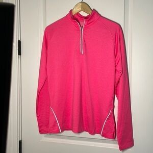 Slazenger Women’s 1/4 Zip Reflective Popover Hot Pink L